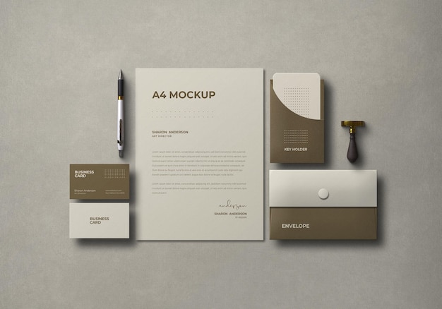 Mockup de papelaria