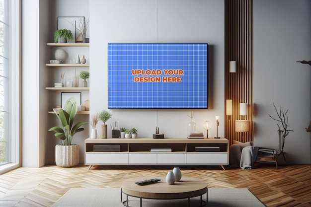 Mockup de PSD de TV HD