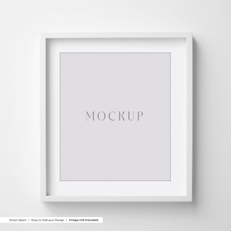 Mockup de quadro quadrado
