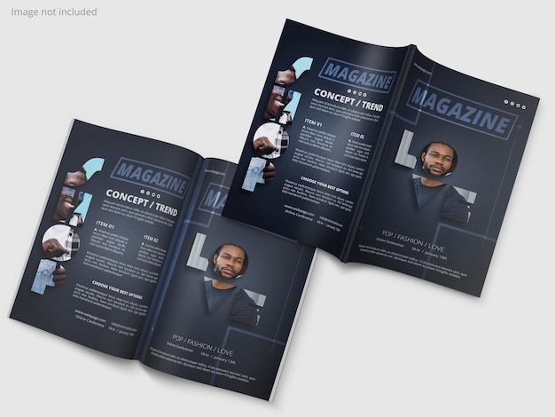 Mockup de revista