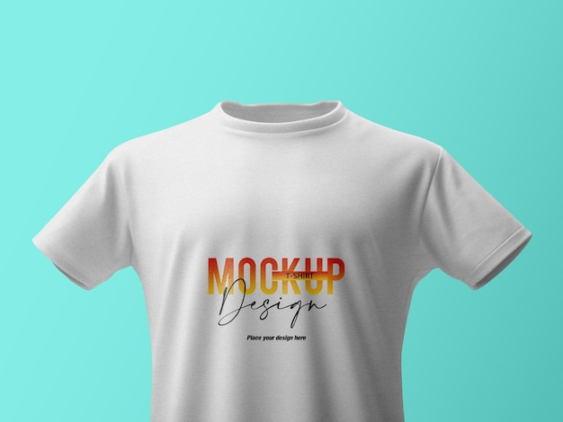 Mockup de t-shirt em close-up