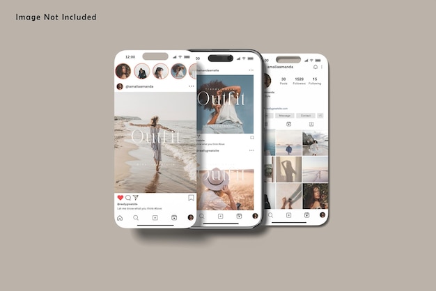 Mockup de tela de smartphone