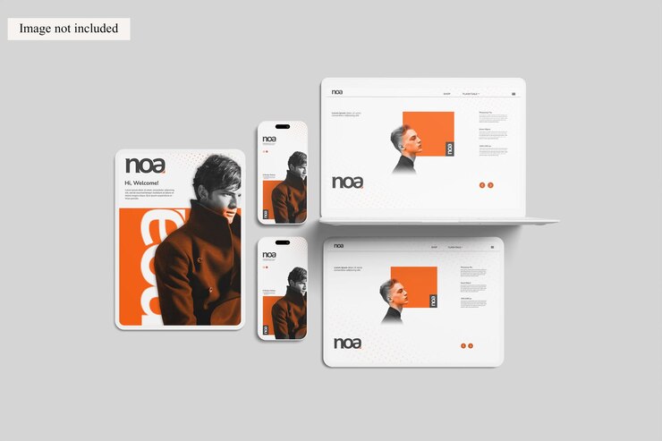Mockup de tela de vários dispositivos para mostrar seu design de UI aos clientes