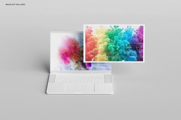 Mockup de tela do laptop