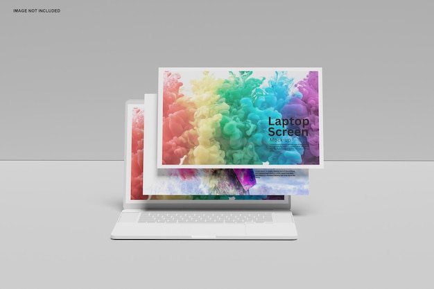 Mockup de tela do laptop