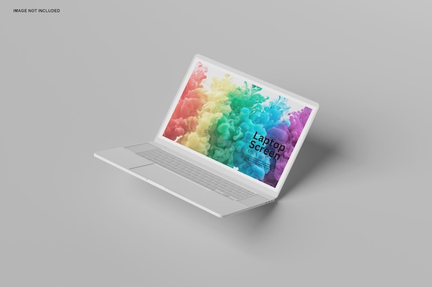 Mockup de tela do laptop