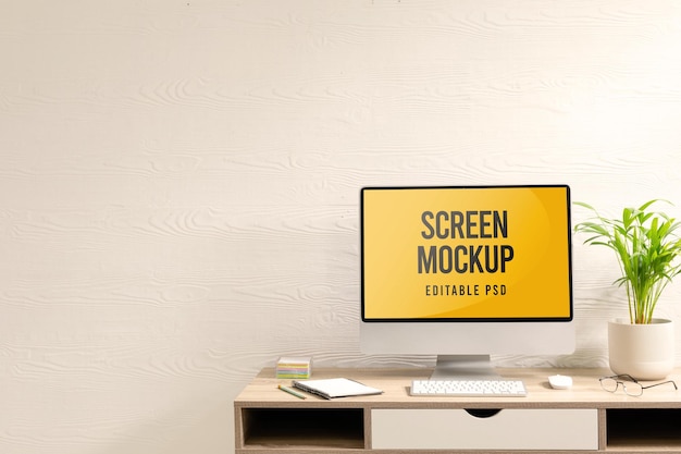 Mockup de tela editável para Photoshop