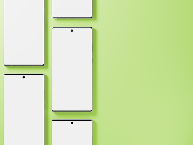 Mockup de telefone em fundo verde Mockup