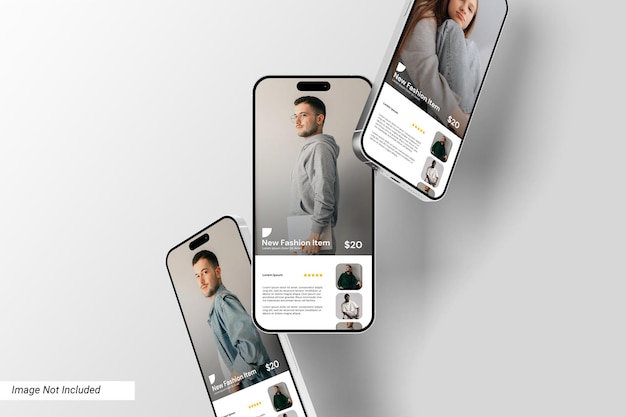 PSD mockup de telefone em queda