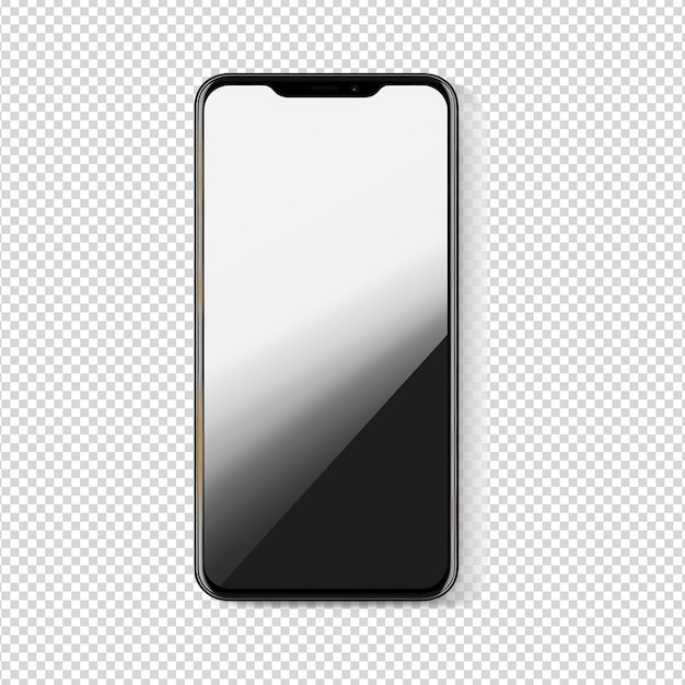 Mockup de telefone isolado em fundo branco