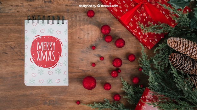 Mockup decorativo di natale