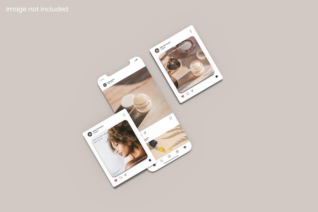 Mockup dei social media di PSD