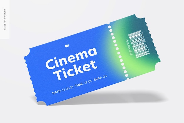 Mockup del biglietto del cinema