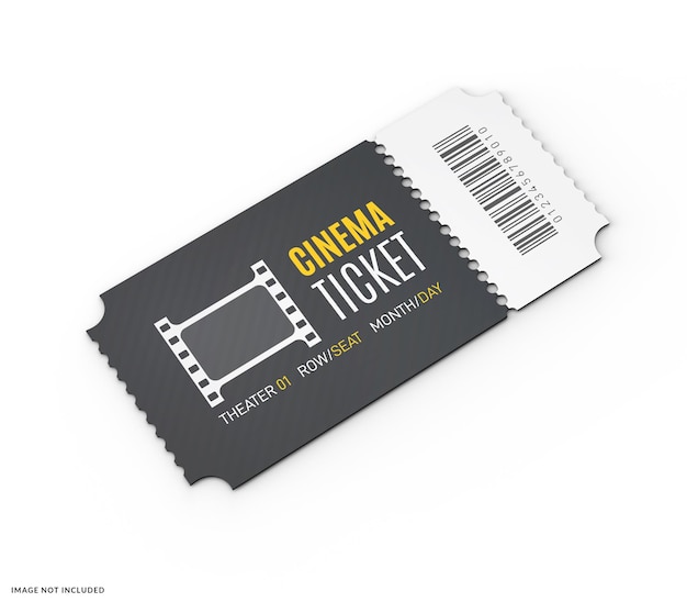 Mockup del biglietto del film