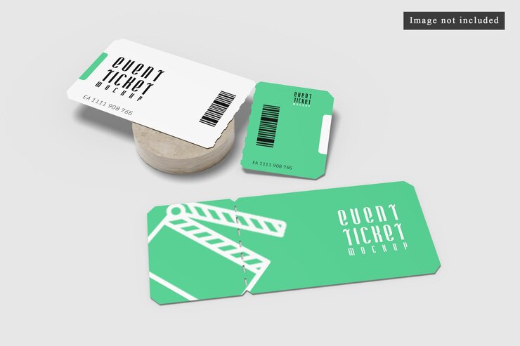 PSD mockup del biglietto dell'evento