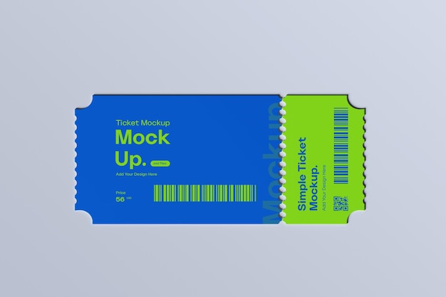 Mockup del biglietto