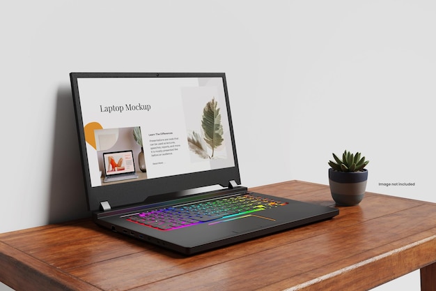 Mockup del computer portatile
