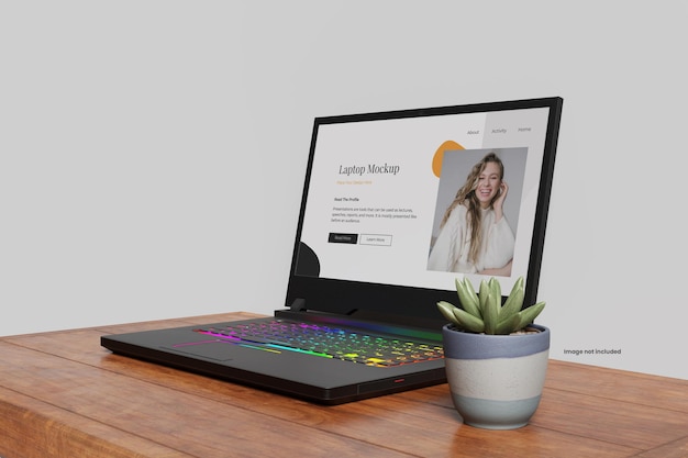 Mockup del computer portatile