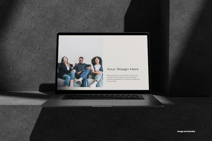 Mockup del computer portatile
