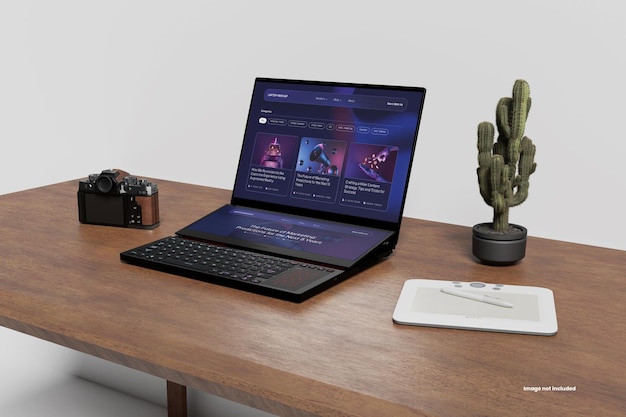 Mockup del computer portatile