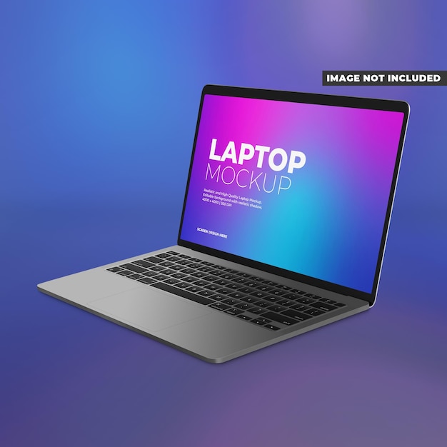 Mockup del computer portatile