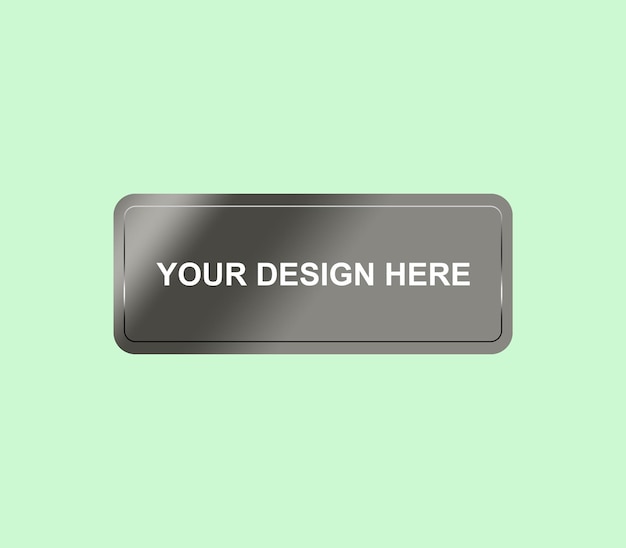 Mockup del design dell'adesivo PSD quadrato
