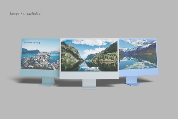 Mockup del desktop del computer