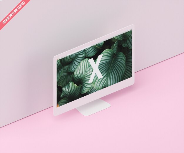 Mockup del dispositivo di schermo