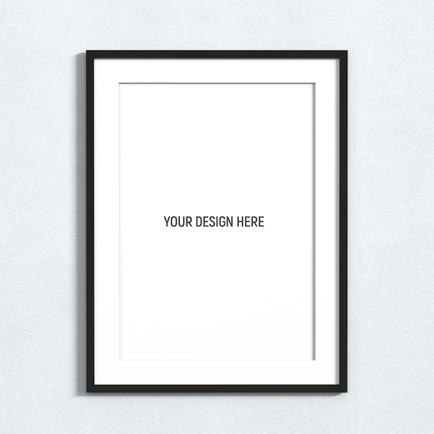Mockup del fotogramma nero