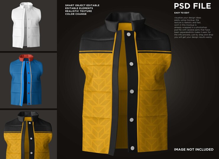 PSD mockup del giubbotto da uomo