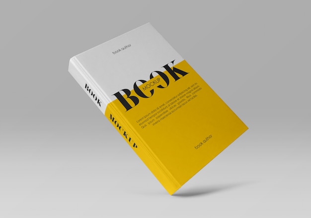 Mockup del libro dalla copertina rigida