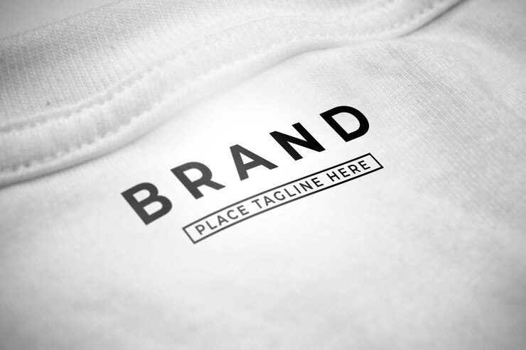 PSD mockup del logo del marchio