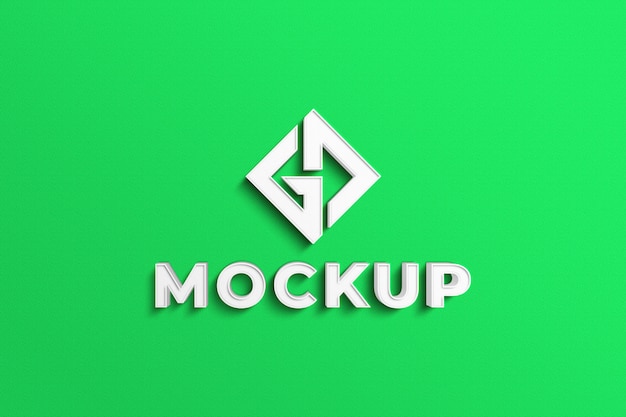 Mockup del logo della parete