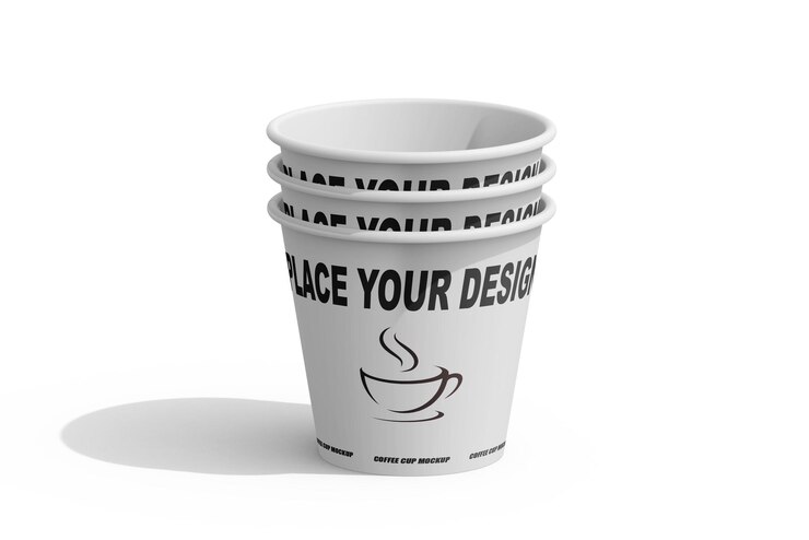 Mockup del logo della tazza di caffè PSD