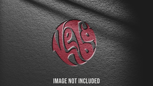 Mockup del logo di Psd Deboss