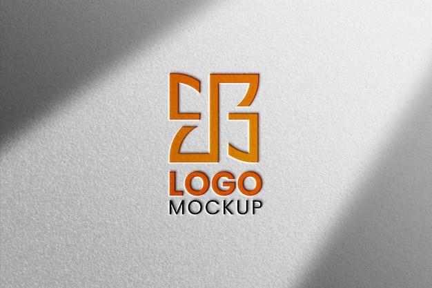 Mockup del logo PSD gratuito