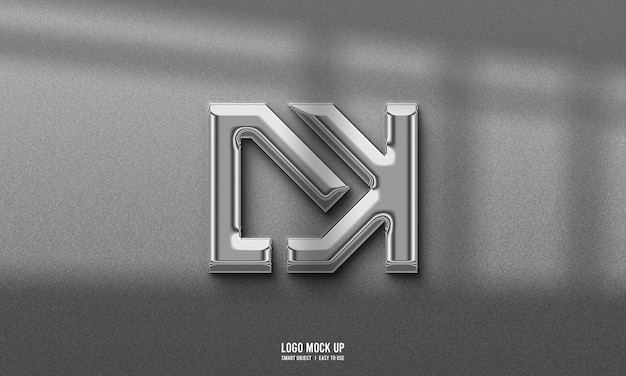 Mockup del logo sulla parete