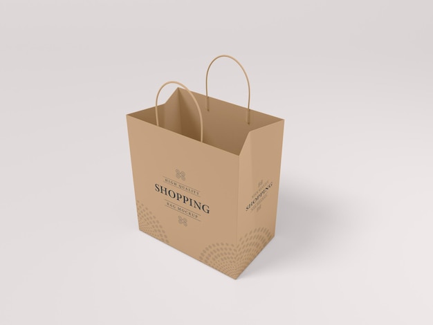 Mockup del marchio della borsa della spesa di carta