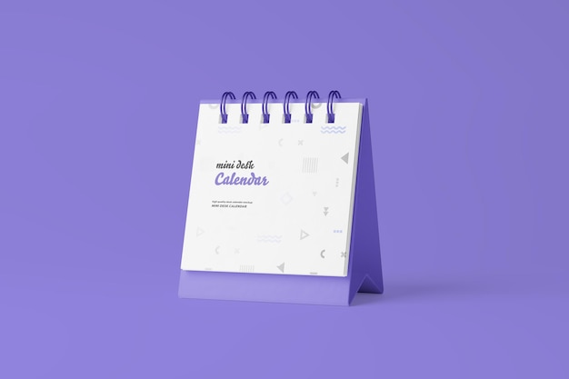 Mockup del mini calendario della scrivania