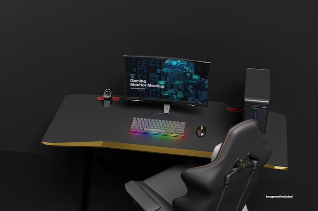 Mockup del monitor da gioco