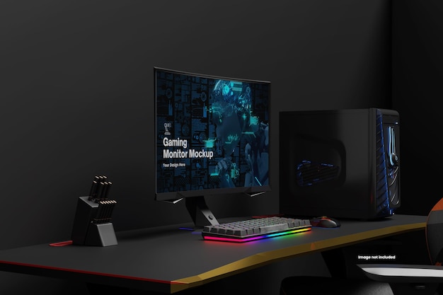 Mockup del monitor di gioco
