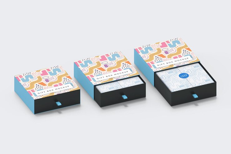 Mockup del pacchetto confezione regalo