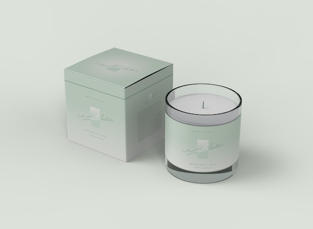 Mockup del pacchetto di candele