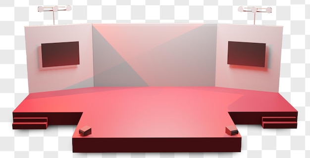 Mockup del podio in 3D