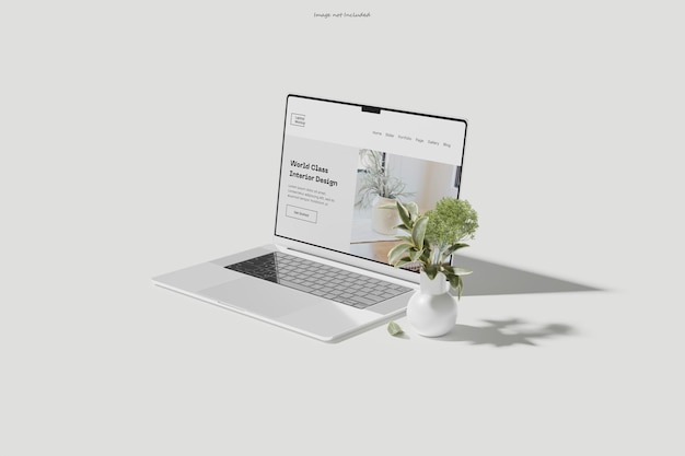 Mockup del portatile