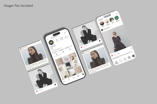 Mockup del post di Instagram