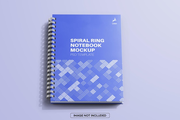 Mockup del quaderno dell'anello a spirale