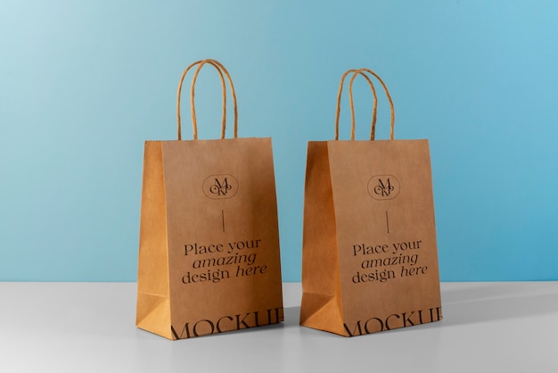 Mockup del sacchetto di carta