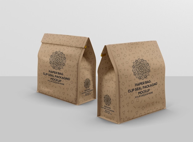 Mockup del sacchetto di carta