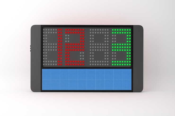 PSD mockup del tabellone segnapunti